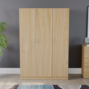 Riano 3 Door Wardrobe, Pine