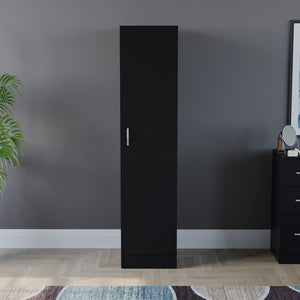 Riano 1 Door Wardrobe, Black