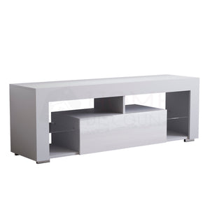 Luna 2 Drawer LED TV Unit, White