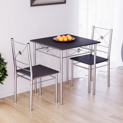 Roslyn 2 Seater Dining Set, Black