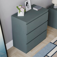 Denver 3 Drawer Chest, Jasper Green