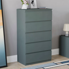 Denver 5 Drawer Chest, Jasper Green