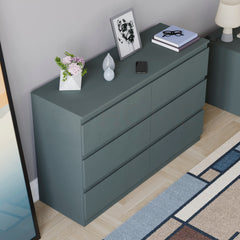 Denver 6 Drawer Chest, Jasper Green