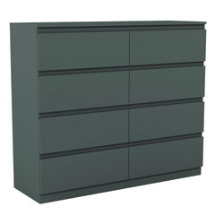 Denver 8 Drawer Chest, Jasper Green