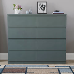 Denver 8 Drawer Chest, Jasper Green