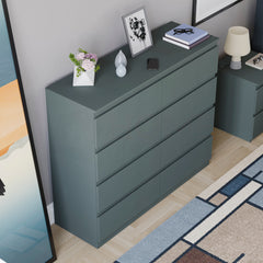 Denver 8 Drawer Chest, Jasper Green
