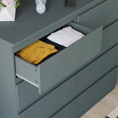 Denver 8 Drawer Chest, Jasper Green