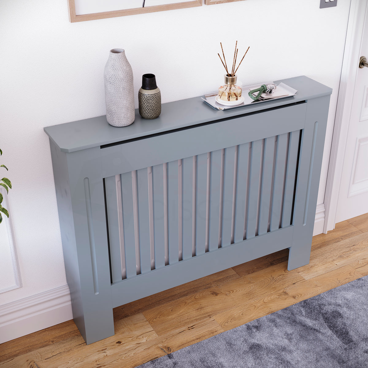 Chelsea Radiator Cover, Dark Grey, Medium