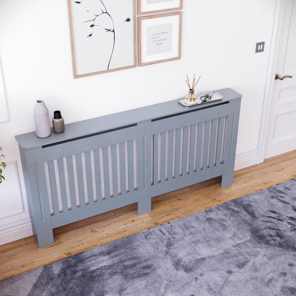 Chelsea Radiator Cover, Dark Grey, Extra Large