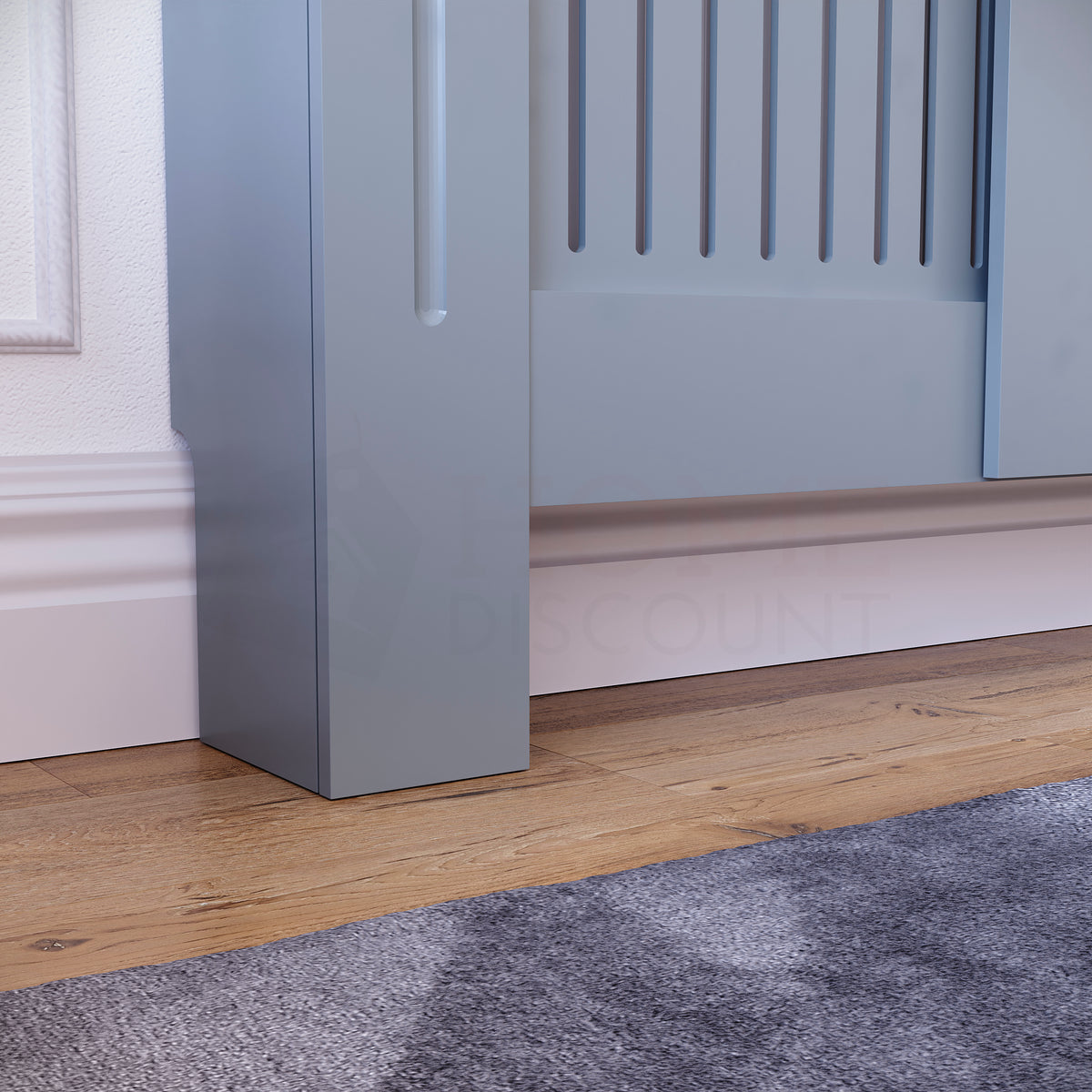 Chelsea Adjustable Radiator Cover, Dark Grey