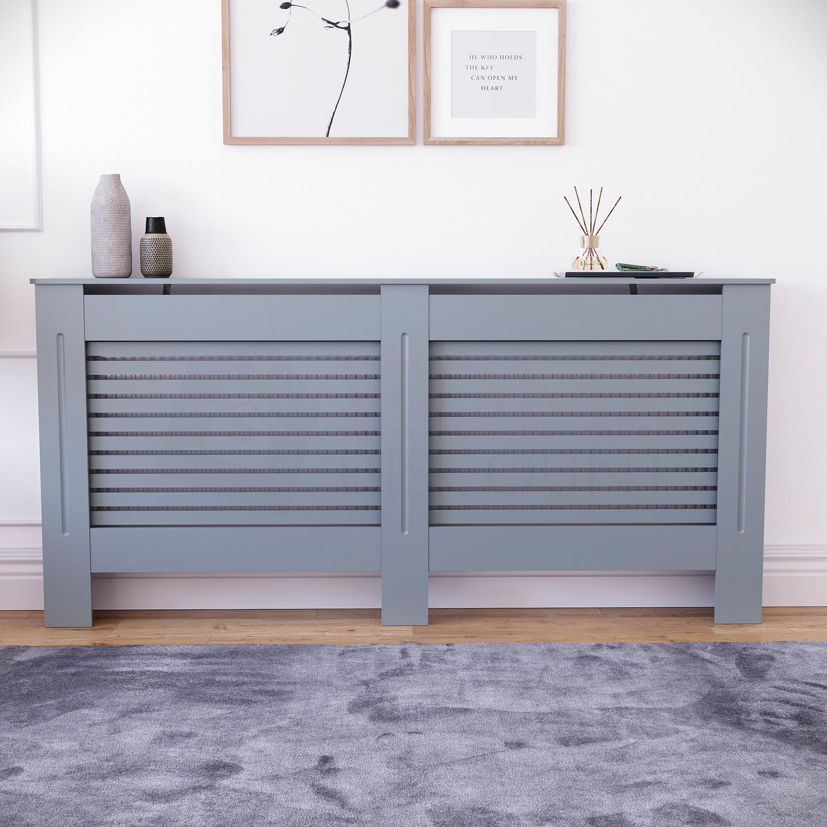 Milton Radiator Cover Dark Grey, Extra Large
