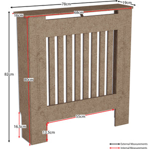 Chelsea Radiator Cover, Unfinished, Small