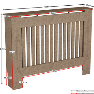 Chelsea Radiator Cover, Unfinished, Medium