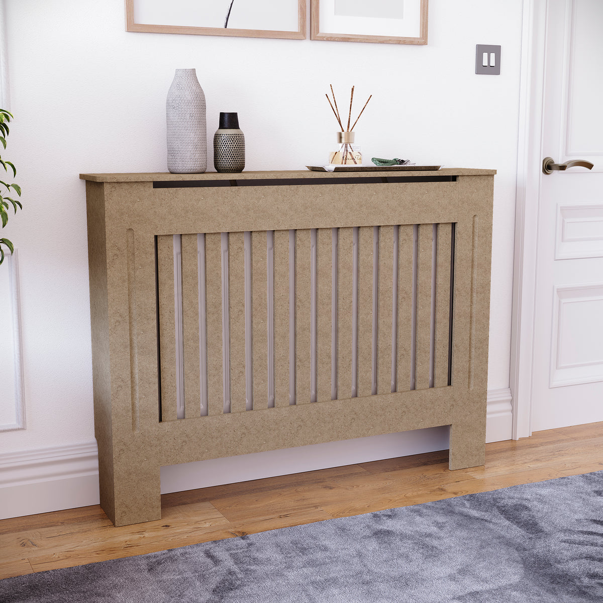 Chelsea Radiator Cover, Unfinished, Medium