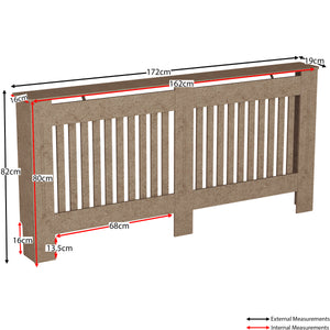 Chelsea Radiator Cover, Unfinished, Extra Large