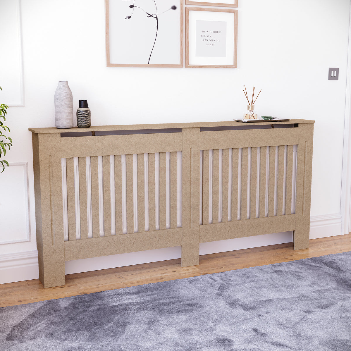 Chelsea Radiator Cover, Unfinished, Extra Large