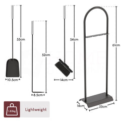 4-Piece Arc Companion Set - Black & Chrome