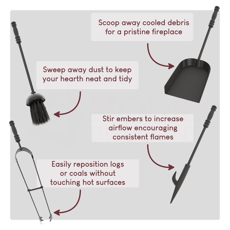 5-Piece Malham Companion Set - Black