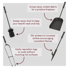 5-Piece Malham Companion Set - Black