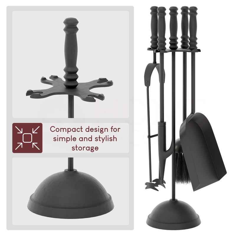 5-Piece Malham Companion Set - Black