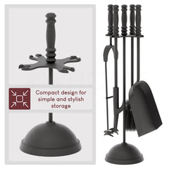 5-Piece Malham Companion Set - Black