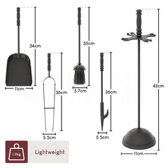 5-Piece Malham Companion Set - Black
