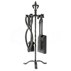 5-Piece Fleur De Lys Companion Set - Black