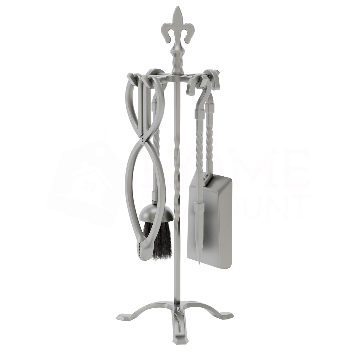 5-Piece Fleur De Lys Companion Set - Pewter