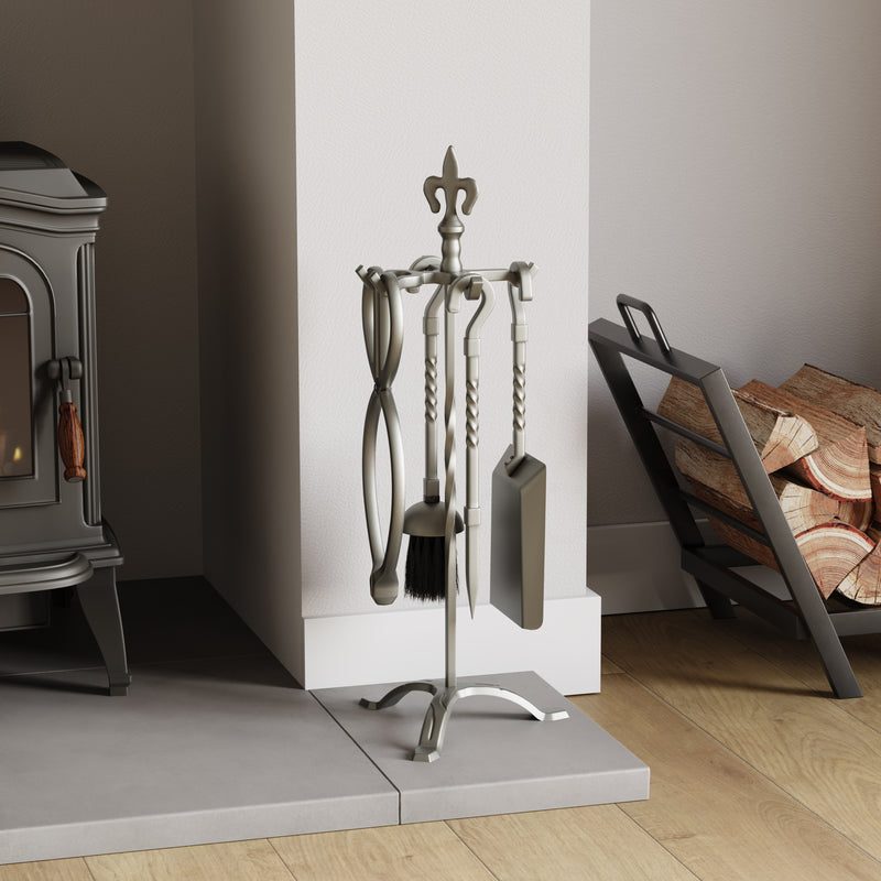 5-Piece Fleur De Lys Companion Set - Pewter