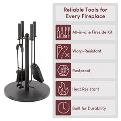 5-Piece Warwick Companion Set - Black