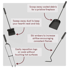 5-Piece Warwick Companion Set - Black