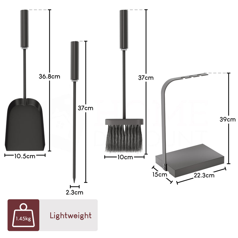 4-Piece Aston Companion Set - Black