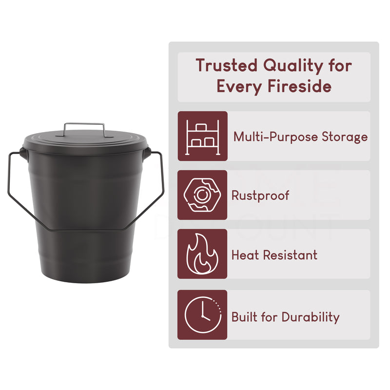 Ash Bucket - Black