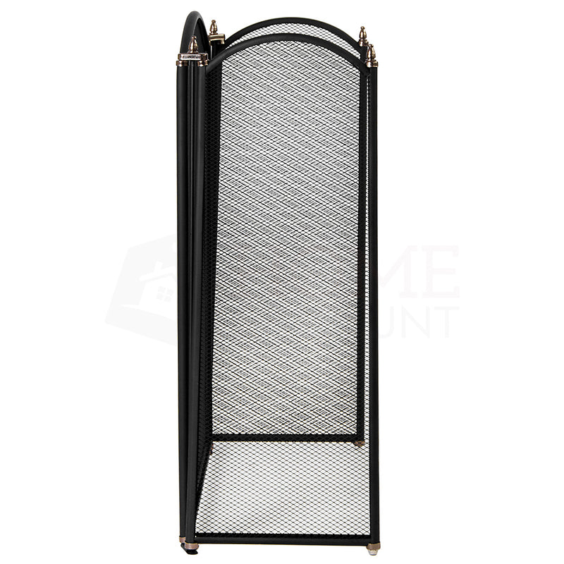 Selby 3-Panel Fire Guard - Black