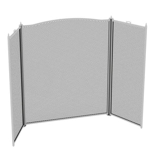 Denton 3-Panel Fire Guard - Pewter