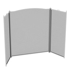 Denton 3-Panel Fire Guard - Pewter