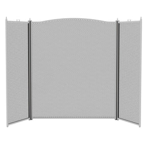 Denton 3-Panel Fire Guard - Pewter