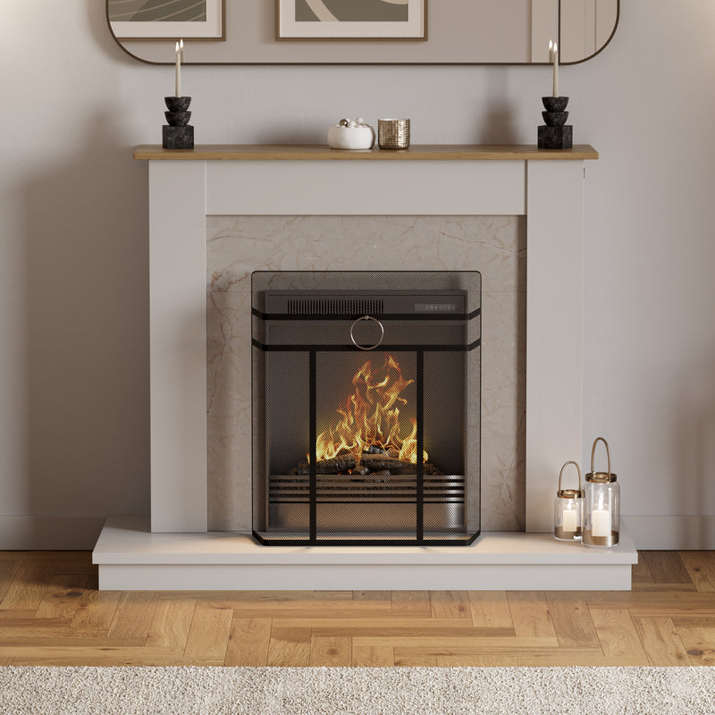 Octon Fire Guard - Black & Chrome Ring