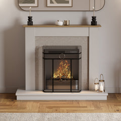 Octon Fire Guard - Black & Chrome Ring