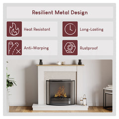 Buckton Fire Guard - Black