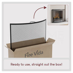 Buckton Fire Guard - Black