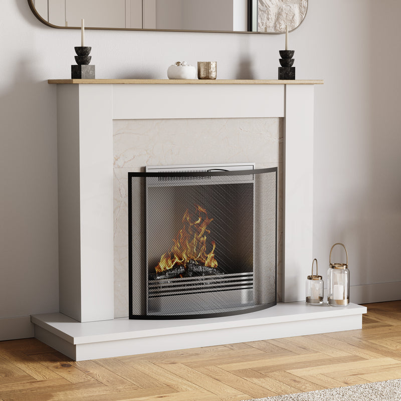 Buckton Fire Guard - Black