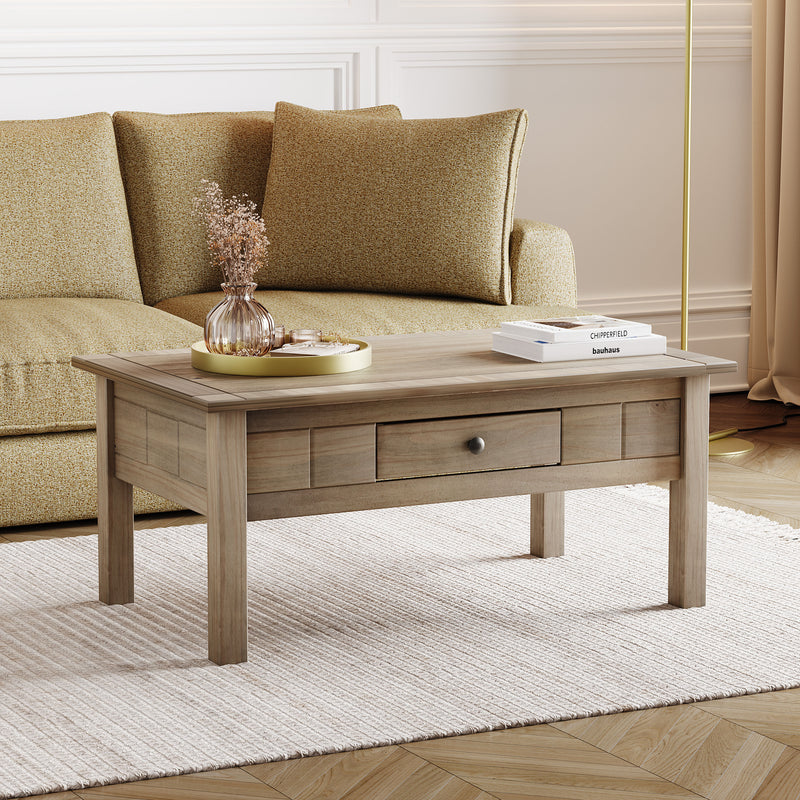 Panama 1-Drawer Coffee Table - Natural Oak