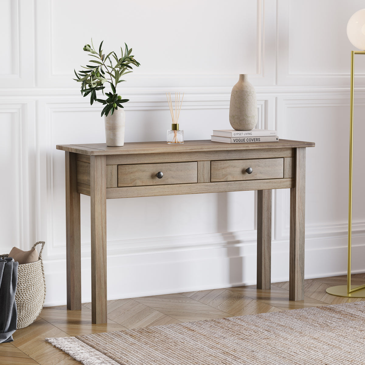 Panama 2-Drawer Console Table