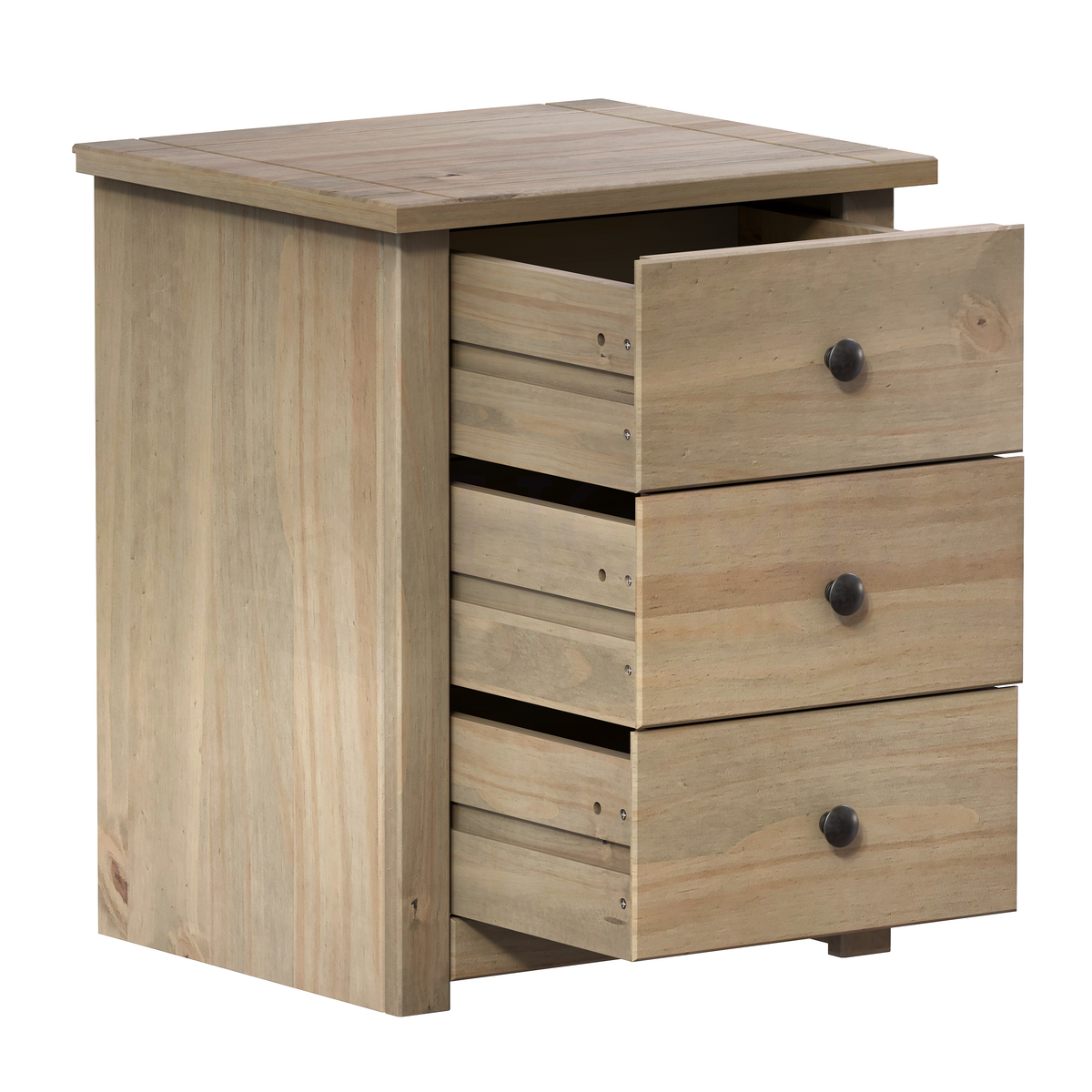 Panama 3-Drawer Bedside Chest