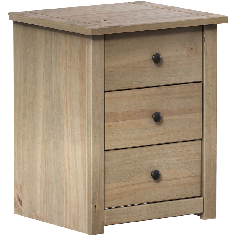 Panama 3-Drawer Bedside Chest