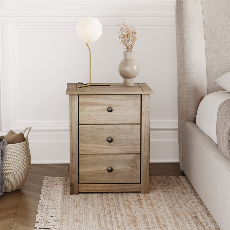 Panama 3-Drawer Bedside Chest