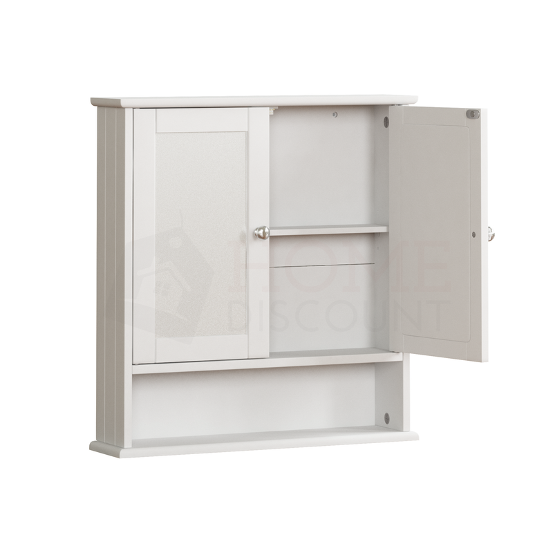 Priano 2 Door Mirrored Wall Cabinet With Shelf