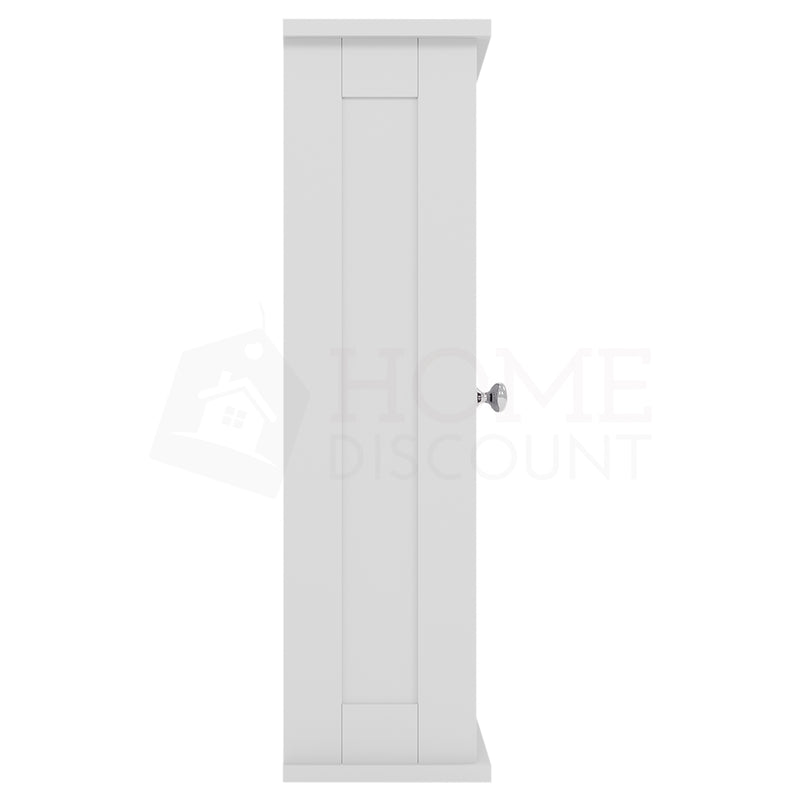 Priano 1-Door Mirrored Wall Cabinet - White