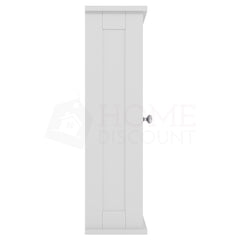 Priano 1-Door Mirrored Wall Cabinet - White